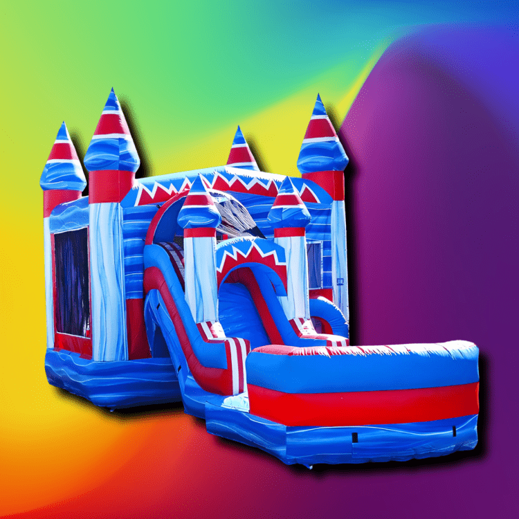 Flash Mega Bounce House W/ Slide
